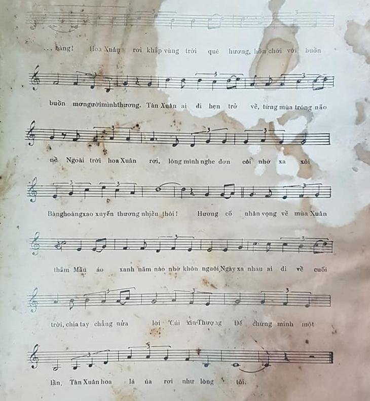 Sheet nhạc Dư Âm Mùa Xuân 2